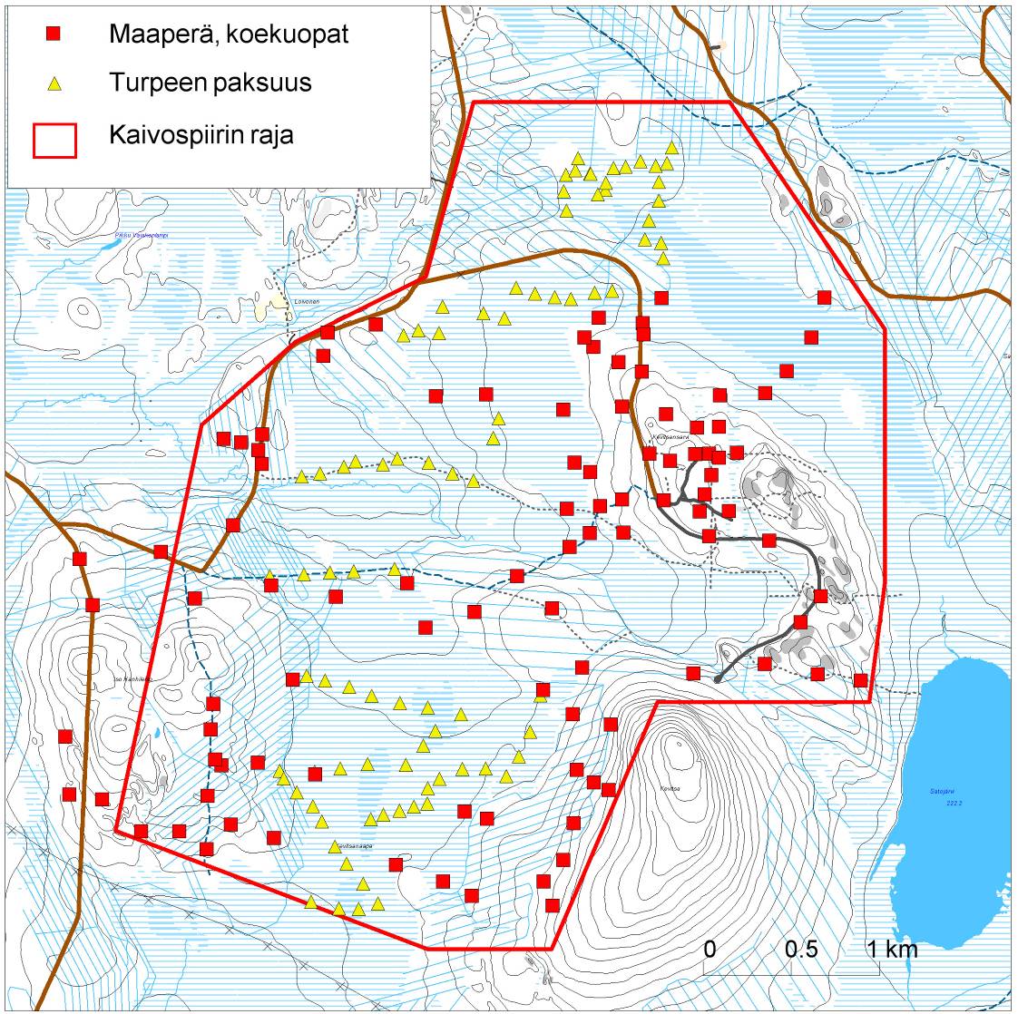 84(157) 9.4.1 Maaperä 9.4.1.1 Alueella suoritetut tutkimukset Kevitsan alueen maaperä kartoitettiin ensimmäisen kerran Pohjois-Suomen maaperän yleiskartoituksen yhteydessä 1960-luvun alkupuolella (Kujansuu 1966).