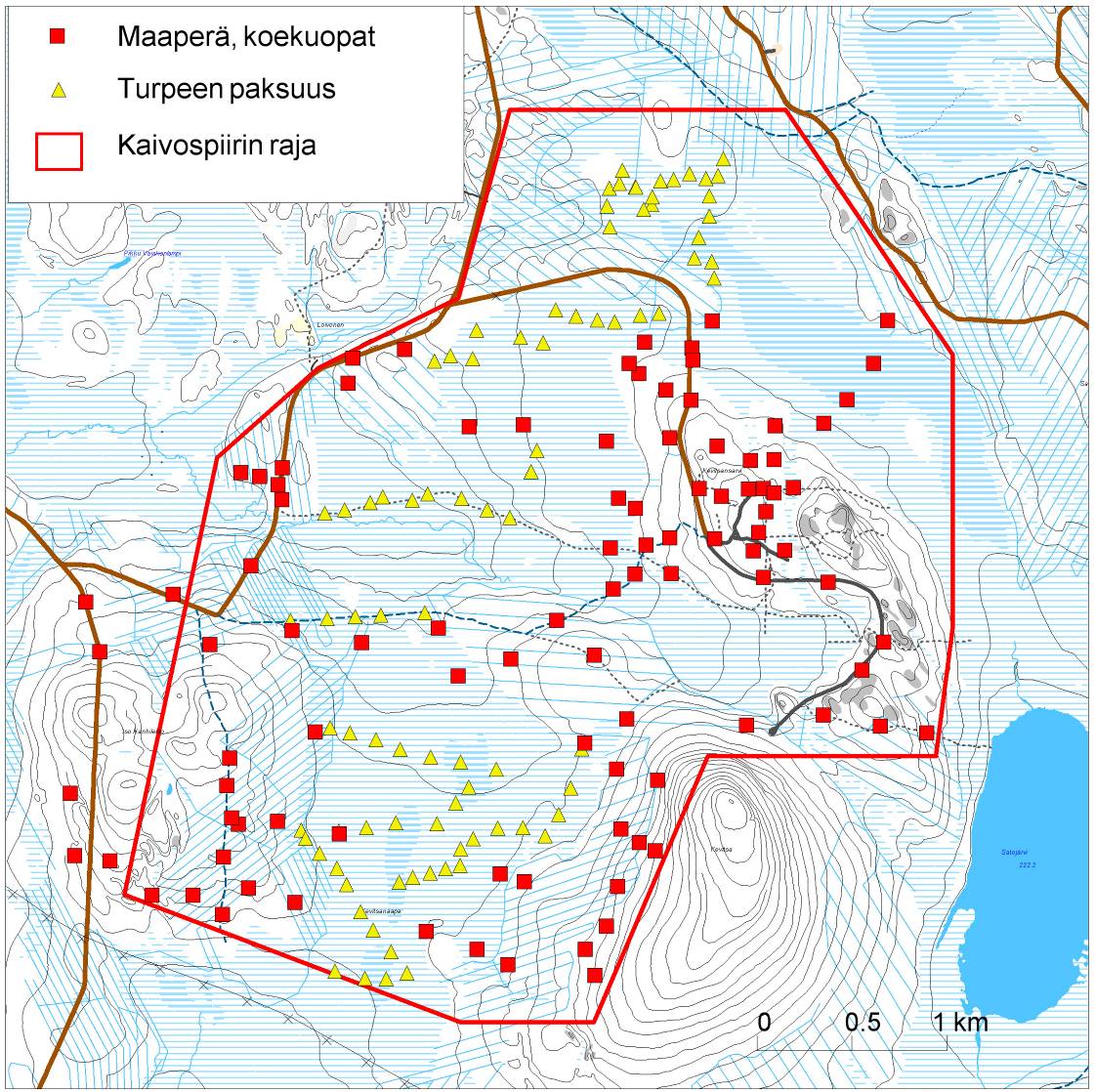 84(157) 9.4.1 Maaperä 9.4.1.1 Alueella suoritetut tutkimukset Kevitsan alueen maaperä kartoitettiin ensimmäisen kerran Pohjois-Suomen maaperän yleiskartoituksen yhteydessä 1960-luvun alkupuolella (Kujansuu 1966).