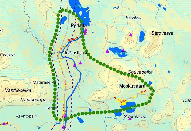 108(157) 9.10 MAISEMA Maisemamaakuntajaossa alue kuuluu Peräpohjolan ja Lapin maisemamaakuntaan, Aapa- Lapin seutuun.