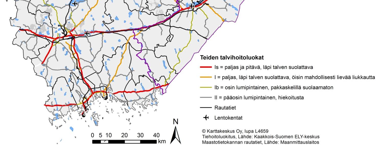 Liikenne pohjavesialueilla Olemassa olevia