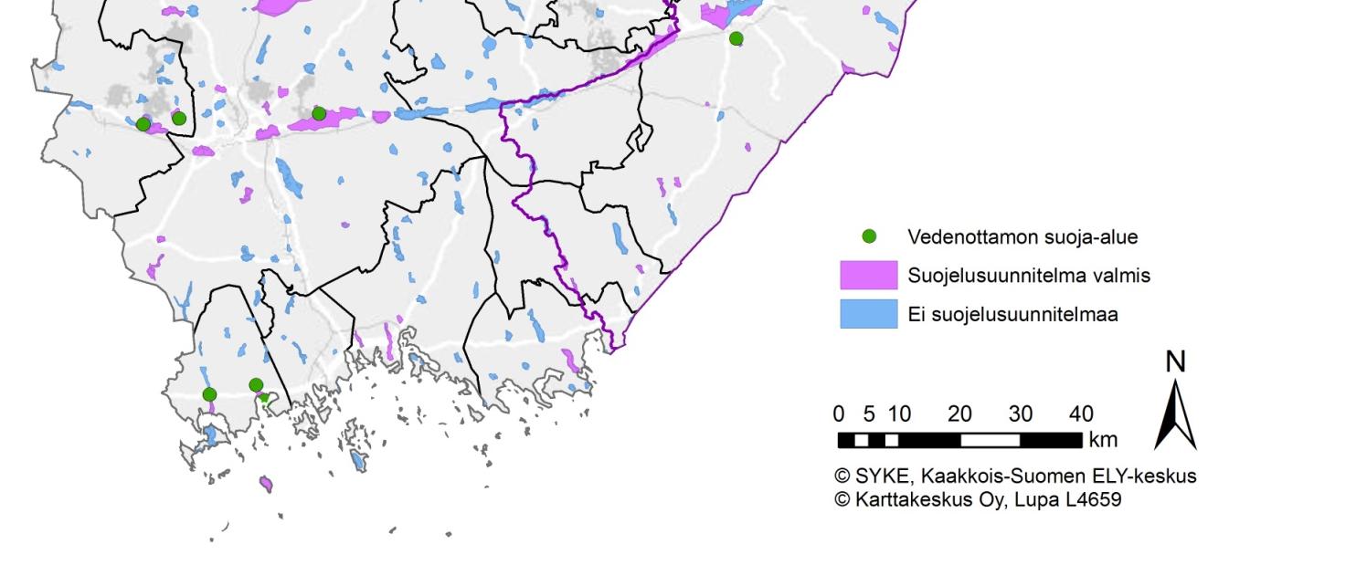 Pohjavesialueiden suojelusuunnitelmat nykytila ja kehitysnäkymät Vedenottamoiden