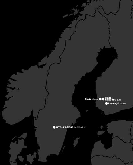 Uudenaikaisen ja tehokkaan kaluston ansiosta konsernin tuotantoyksiköiden volyymejä on voitu kasvattaa merkittävästi. Asiakkaille kyetään tarjoamaan joustavasti entistä yksilöllisemiä tuotteita.