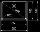 611 5923679 300,00 372,00 KUBUS KBX 210/610-34 Slimtop-allas Mitat: 370 x 430 mm Altaan mitat: 340 x 400 x 175 mm Upotus-/huullosaukko aukotusmallin mukaan Huullosaltaan asentaa tasovalmistaja