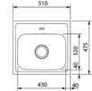 306 5923640 130,00 161,20 EUROFORM EFX 614 Asennus: upotettava allas Mitat: 780 x 475 mm Altaan mitat: 355 x 395 x 150 mm Alakaappi vähintään 450 mm Väh.