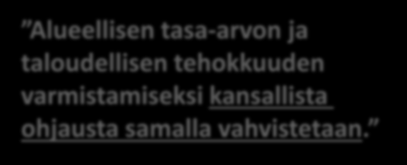 Soteuudistuksen kulmakivet - puolueiden 23.3. sopimus täydellinen sosiaali- ja terveyspalveluiden integraatio vahvan alueellisen järjestäjän toimesta.