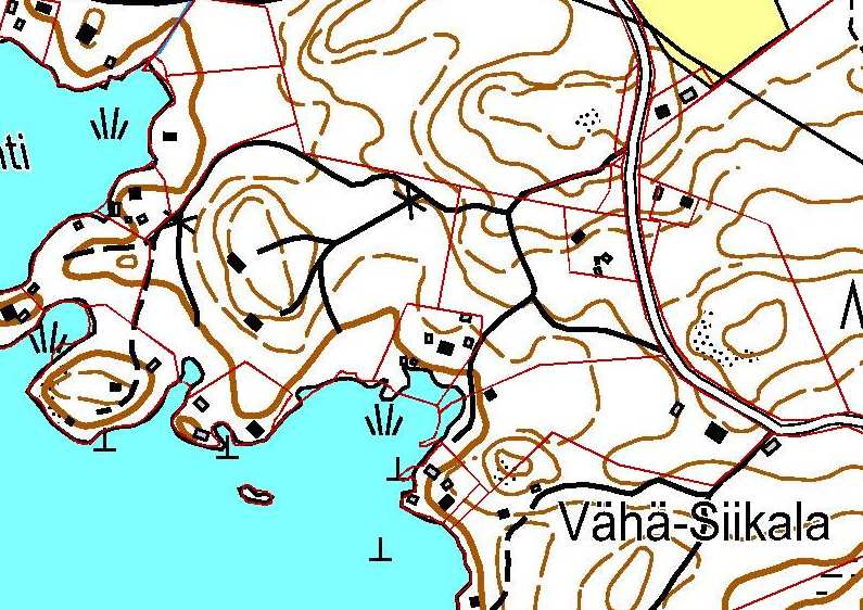 Kuva 1. Suunnittelualueen sijainti on esitetty punaisella ympyrällä. 4:20 4:26 4:119 Kuva 2. Suunnittelualueen rajaus on esitetty punaisella viivalla. 3.1.2 Luonnonympäristö Luonnonolot Suunnittelualue on kokonaisuudessaan tavanomaista metsätalousmaata.