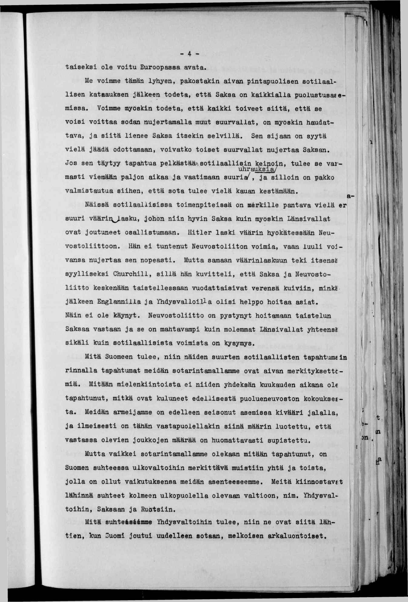 n^jsp-»pnunb - 4 «täseks ole votu Euroopassa avata. Me vomme tämän lyhyen, pakostakn avan pntapuolsen sotlaallsen kataauksen jälkeen todeta, että Saksa on kakkalla puolustusacemssä.