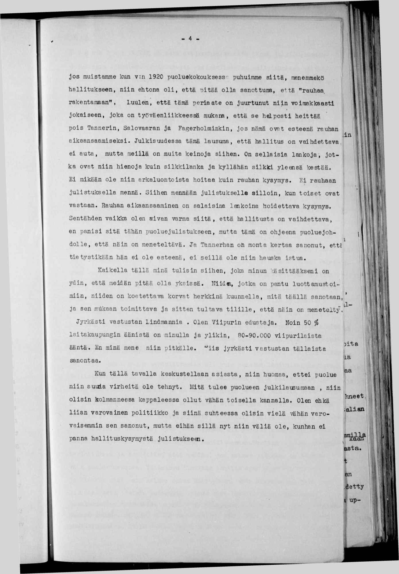 - 4-03 mustamme lon v:n 1920 puoluekokouksess- puhumme stä, rnenemmekö.