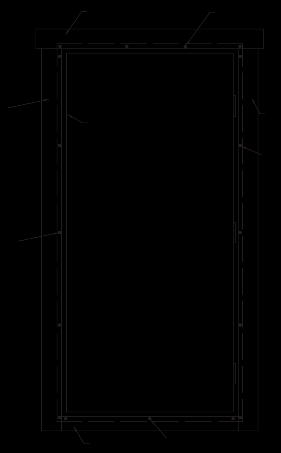 Sauna 1-E 3800mm x 2000mm / 44 mm + 1000mm kuisti / veranda Ulko-oven ovenkarmi Kiinnitä laudat molemmin puolin ovenkarmia 2,5x60mm nauloilla ja liimalla (liima ei sis.