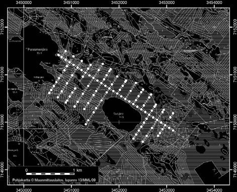 Siikalatvan turvevarat. Osa 1 26. Suoneva Suoneva (kl. 3412 12, 11 x=7150,7, y=3451,7) sijaitsee noin 17 km Rantsilan keskustasta kaakkoon.