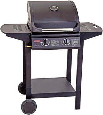 199, Barbec KAASUGRILLI BARBEC TERRACE 3 GASOLGRILL 3 valurautapoltinta. Teho 10,5 kw. Grillausala L 63 x S 42 cm, jaettu 1/2 grillausritilä ja 1/2 umpiparila, mattaemaloitua valurautaa.