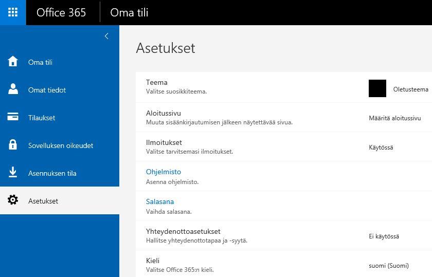 32 7 Office 365 -palvelun loppukäyttäjäohje Loppukäyttäjille jaettavassa käyttäjäohjeessa esitellään ensin Office 365 -palvelua vain yleisellä tasolla.