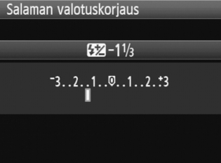 Q Pikavalintanäytön käyttäminen Pikavalintanäytön nimikkeistö Aukko (s. 104) Valotusaika (s. 102) Valotuksen korjaus / haarukointiasetus (s. 109) Kuvaustila* (s. 20) AF-alueen valintatila (s.