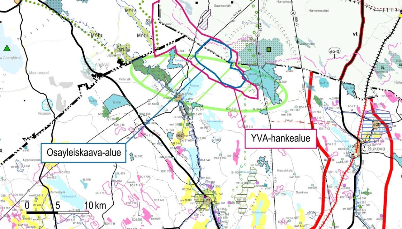 KAJAANIN KAUPUNKI 23 4.5 Voimassa ja vireillä olevat kaavat 4.5.1 Maakuntakaava Osayleiskaava-alue sijoittuu kahden maakunnan alueelle.