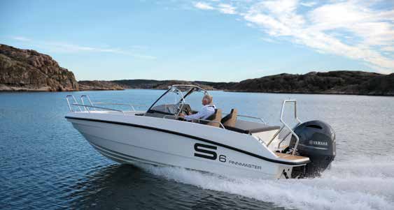 S6 FINNMASTER S6 S-SARJA FINNMASTER S6 Finnmaster S6 on vene, jossa yhdistyy urheilullisuus ja innovatiivinen muotoiluelämys.