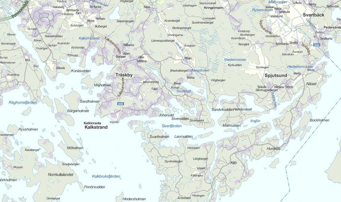 Kaavamuutosalue! Suunnittelualue sijaitsee Sipoon rannikon itäosassa Hemisnäsetin niemellä n. 3,5 km Spjutsundin kylästä lounaaseen. Matka Söderkullaan on yli 17 km.kaava-alue on kooltaan n.