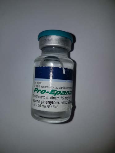 Akuutin lääkehoidon opas 40(43) Fosfenytoiini HOITOTASON LÄÄKE + KONSULTAATIO Vahvuudet: 50mg FE/ml (Pro- Epanutin ). Käyttöindikaatiot: Status epilepticus. 15-18mg/kg i.