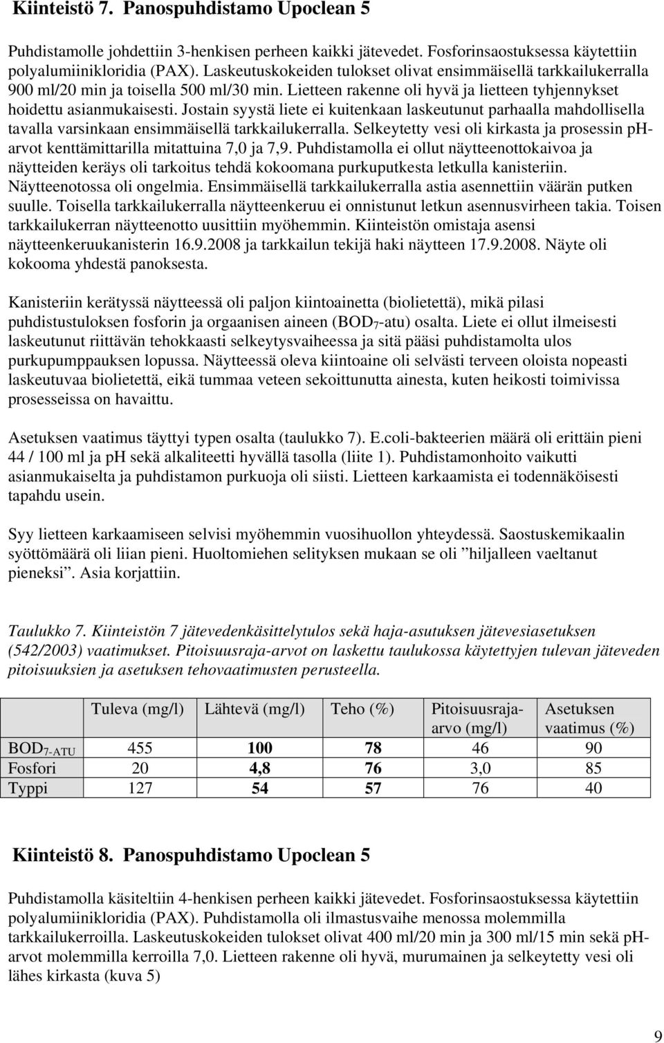 Jostain syystä liete ei kuitenkaan laskeutunut parhaalla mahdollisella tavalla varsinkaan ensimmäisellä tarkkailukerralla.