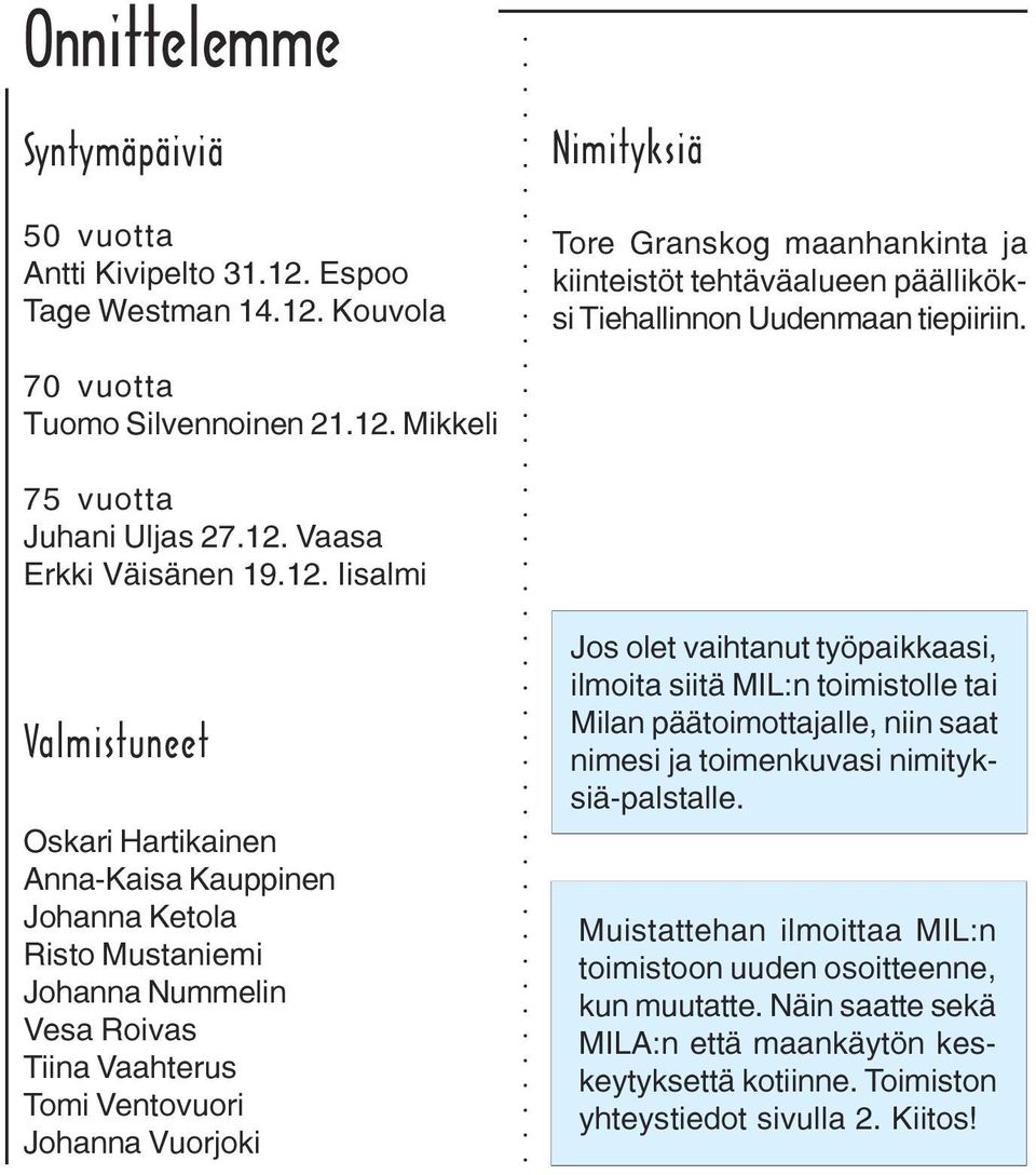 Mikkeli 75 vuotta Juhani Uljas 27.12.