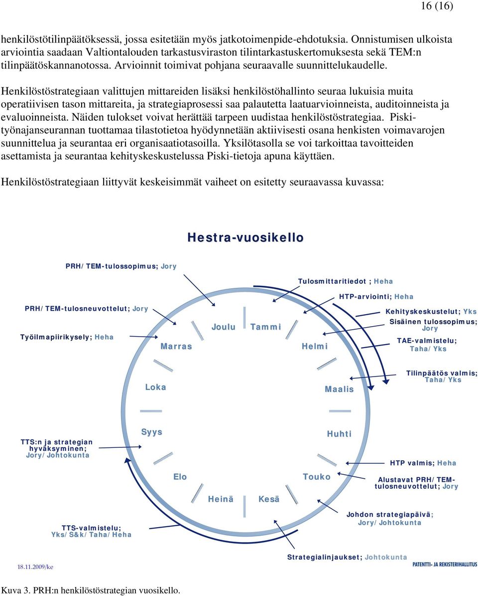 Henkilöstöstrategiaan valittujen mittareiden lisäksi henkilöstöhallinto seuraa lukuisia muita operatiivisen tason mittareita, ja strategiaprosessi saa palautetta laatuarvioinneista, auditoinneista ja