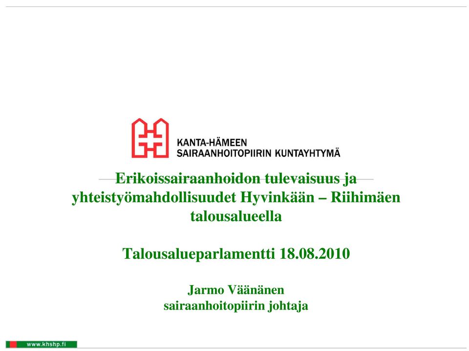 Riihimäen talousalueella