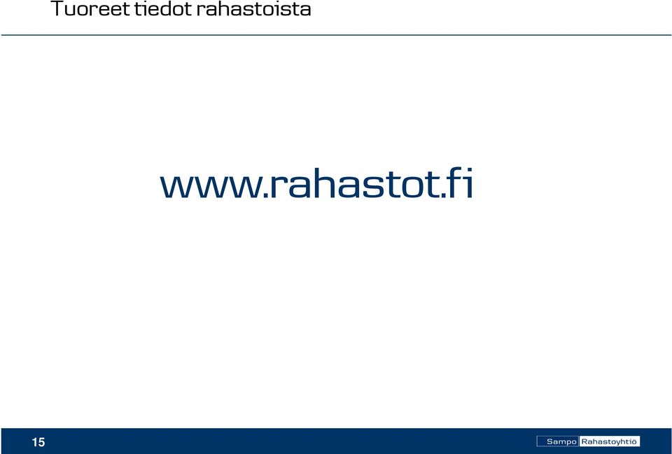 rahastoista