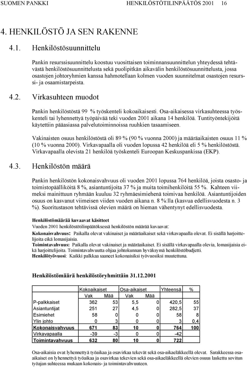aikavälin henkilöstösuunnittelusta, jossa osastojen johtoryhmien kanssa hahmotellaan kolmen vuoden suunnitelmat osastojen resurssi- ja osaamistarpeista. 4.2.