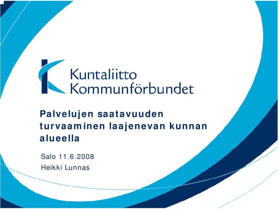 kunnan alueella Salo