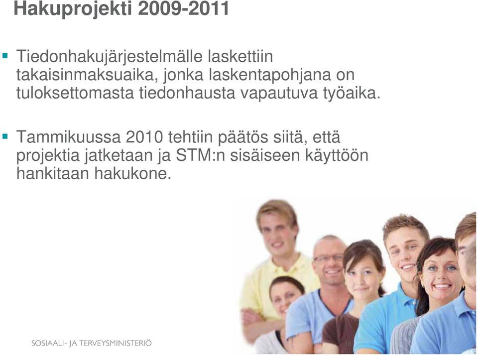 tiedonhausta vapautuva työaika.