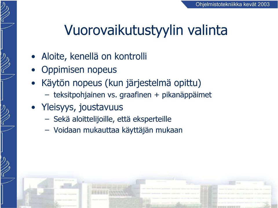 teksitpohjainen vs.