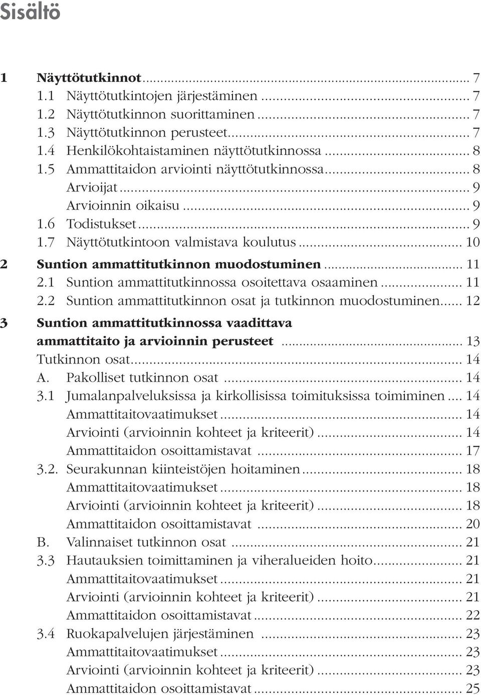 .. 11 2.1 Suntion ammattitutkinnossa osoitettava osaaminen... 11 2.2 Suntion ammattitutkinnon osat ja tutkinnon muodostuminen.