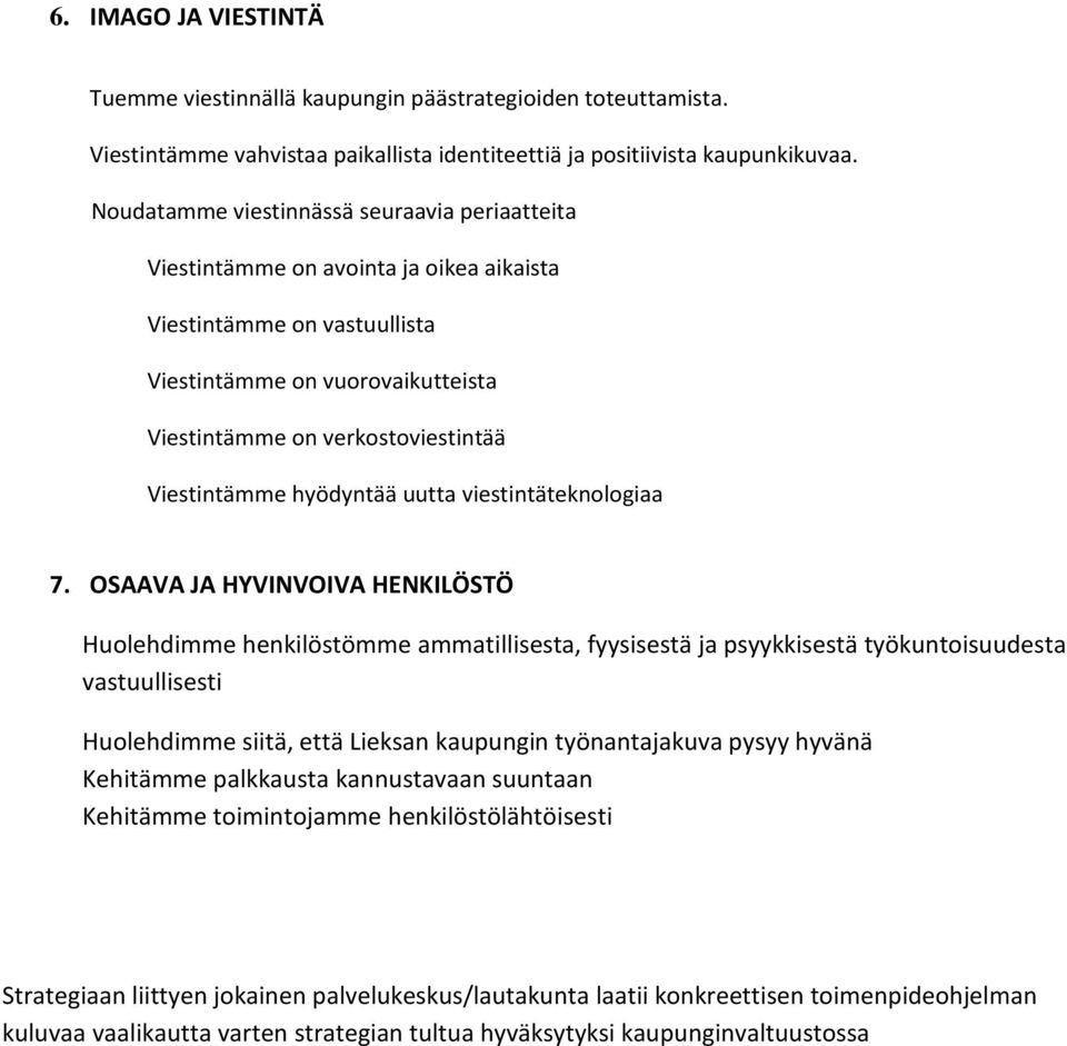 hyödyntää uutta viestintäteknologiaa 7.