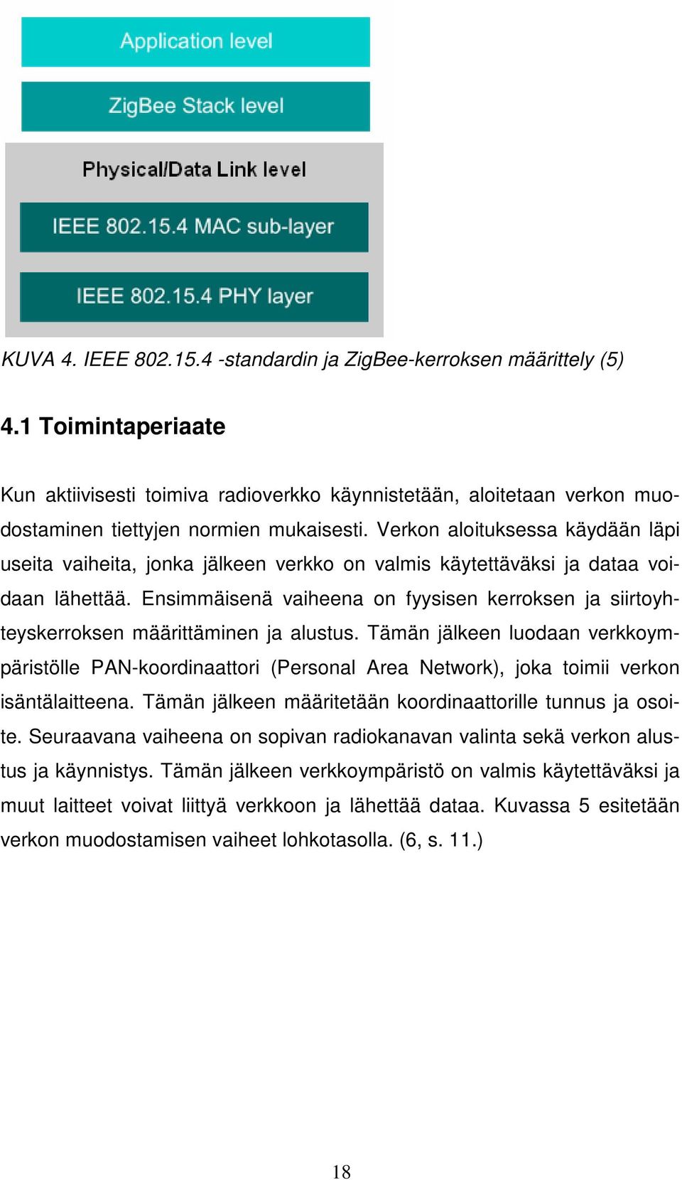 Ensimmäisenä vaiheena on fyysisen kerroksen ja siirtoyhteyskerroksen määrittäminen ja alustus.