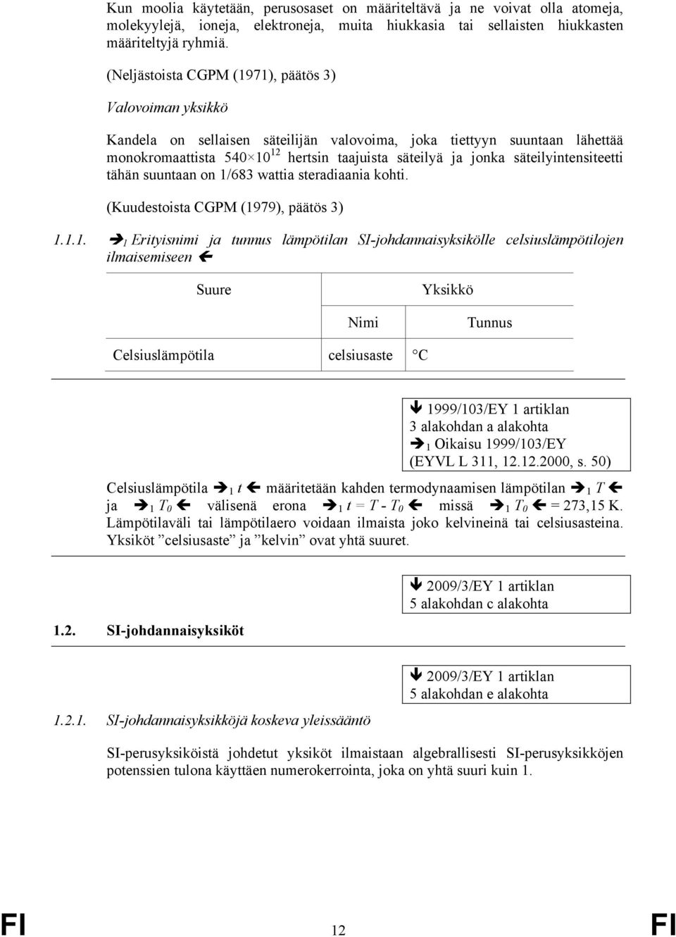 säteilyintensiteetti tähän suuntaan on 1/