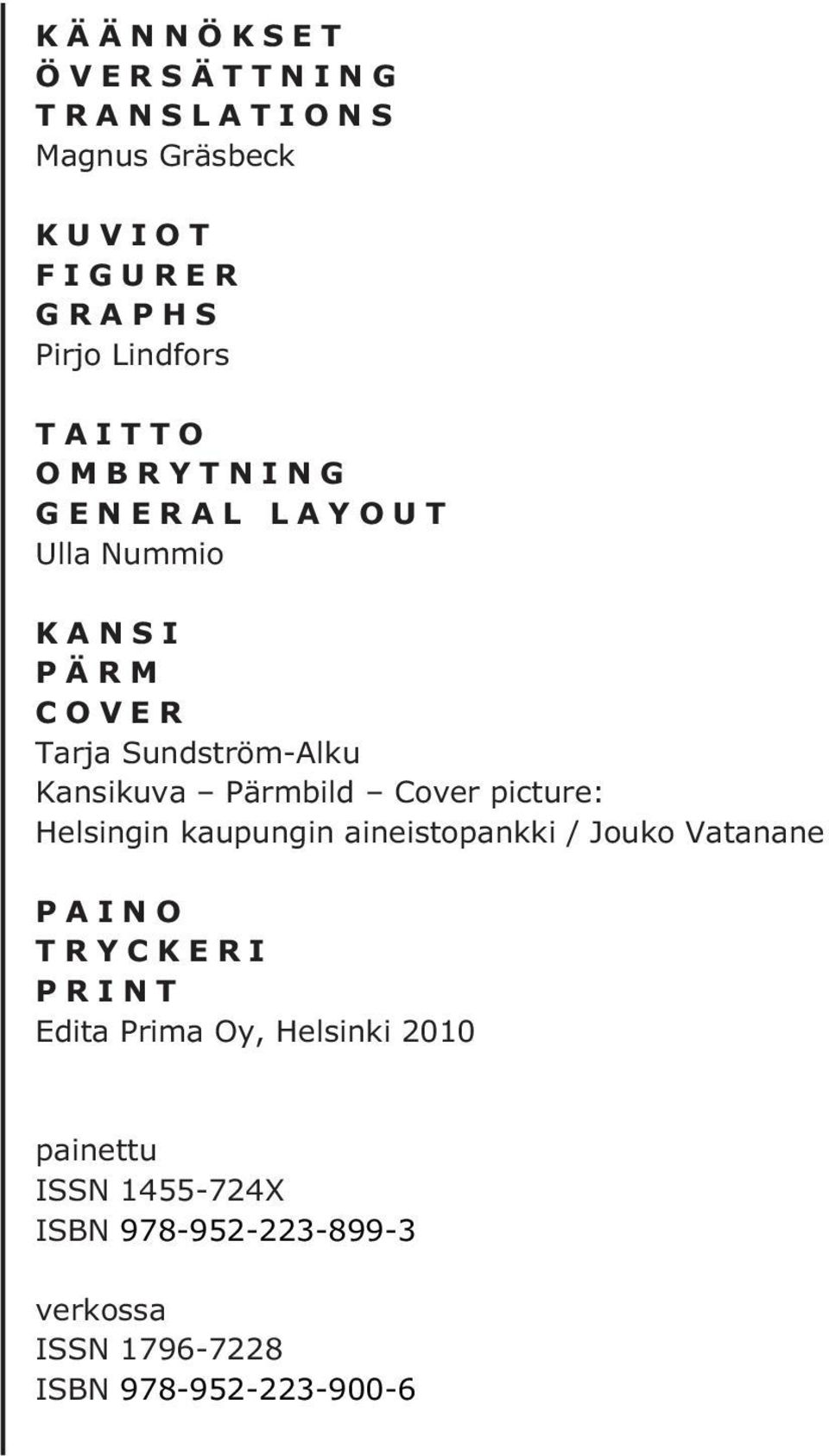 picture: Helsingin kaupungin aineistopankki / Jouko Vatanane PAINO TRYCKERI PRINT Edita Prima Oy,