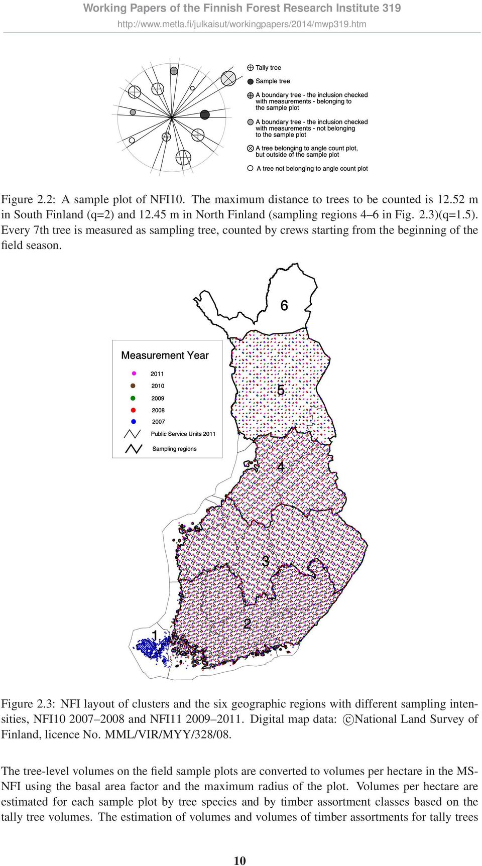 2008 2007 2010 2009 Public Service Units 2011 Measurement Year 2011 Sampling regions 1 2 3 4 5 6 Figure 2.