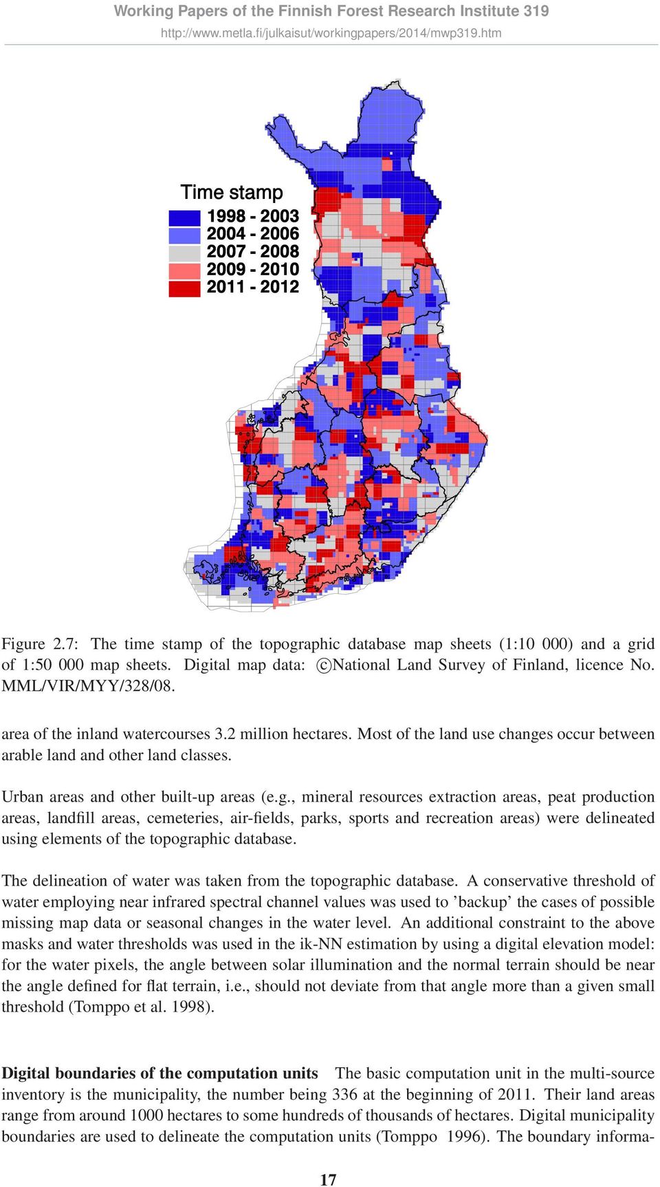 Most of the land use change