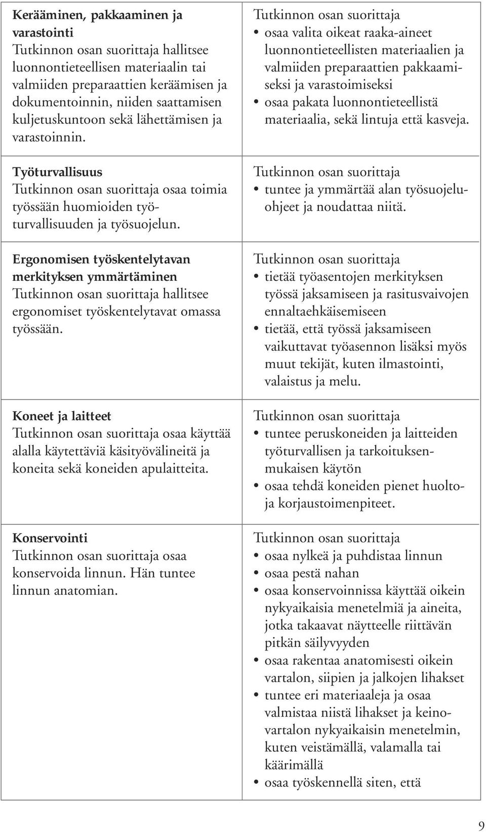 Ergonomisen työskentelytavan merkityksen ymmärtäminen hallitsee ergonomiset työskentelytavat omassa työssään.