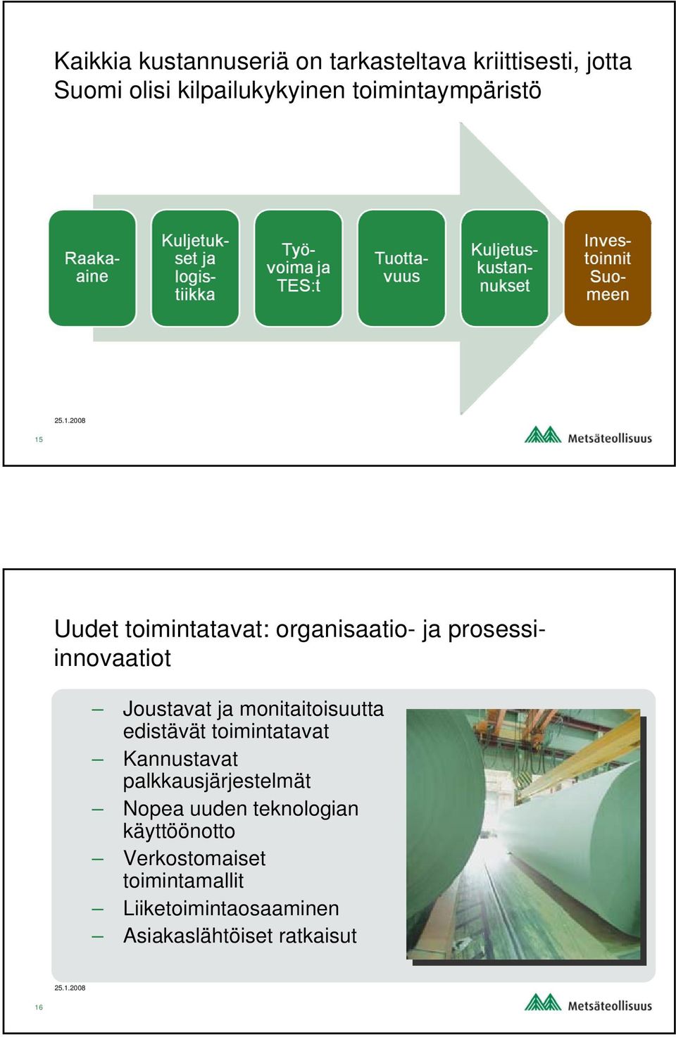 monitaitoisuutta edistävät toimintatavat Kannustavat palkkausjärjestelmät Nopea uuden