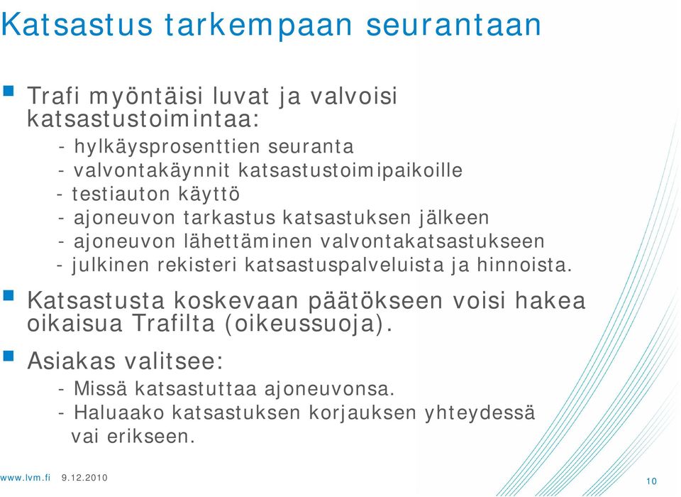 valvontakatsastukseen - julkinen rekisteri katsastuspalveluista ja hinnoista.