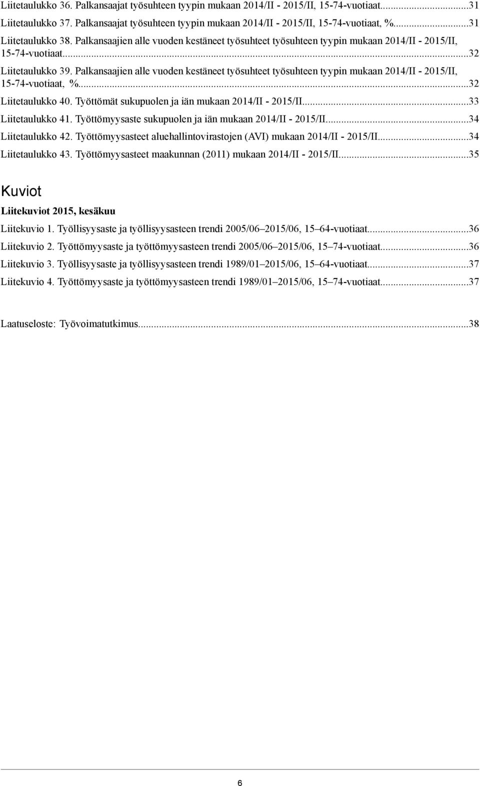 ..3 Liitetaulukko 40. Työttömät sukupuolen ja iän mukaan...33 Liitetaulukko 41. Työttömyysaste sukupuolen ja iän mukaan...34 Liitetaulukko 4. Työttömyysasteet aluehallintovirastojen (AVI) mukaan.