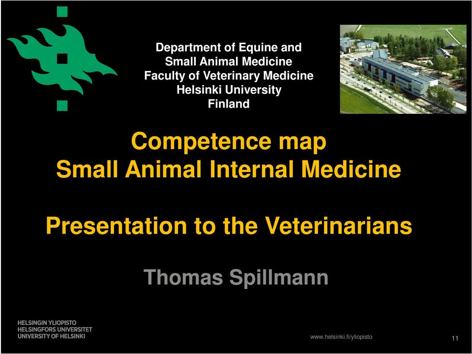 Finland Competence map Small Animal Internal