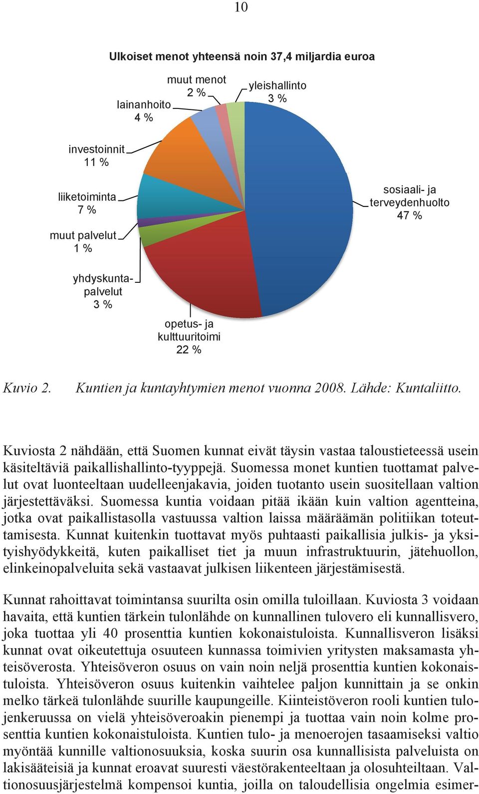 Kunnallisveron lisäksi kunnat ovat oikeutettuja osuuteen kunnassa toimivien yritysten maksamasta yhteisöverosta. Yhteisöveron osuus on vain noin neljä prosenttia kuntien kokonaistuloista.