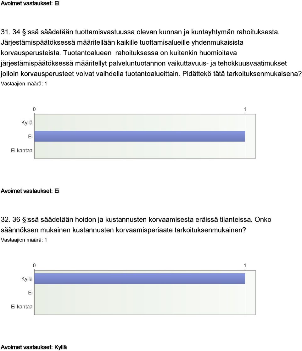 Tuotantoalueen rahoituksessa on kuitenkin huomioitava järjestämispäätöksessä määritellyt palveluntuotannon vaikuttavuus- ja tehokkuusvaatimukset jolloin