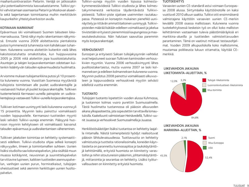 KOTIMAAN MARKKINAT Epävarmuus iski voimakkaasti Suomen talouteen lokamarraskuussa. Tämä näkyi myös rakentamisen näkymissä.