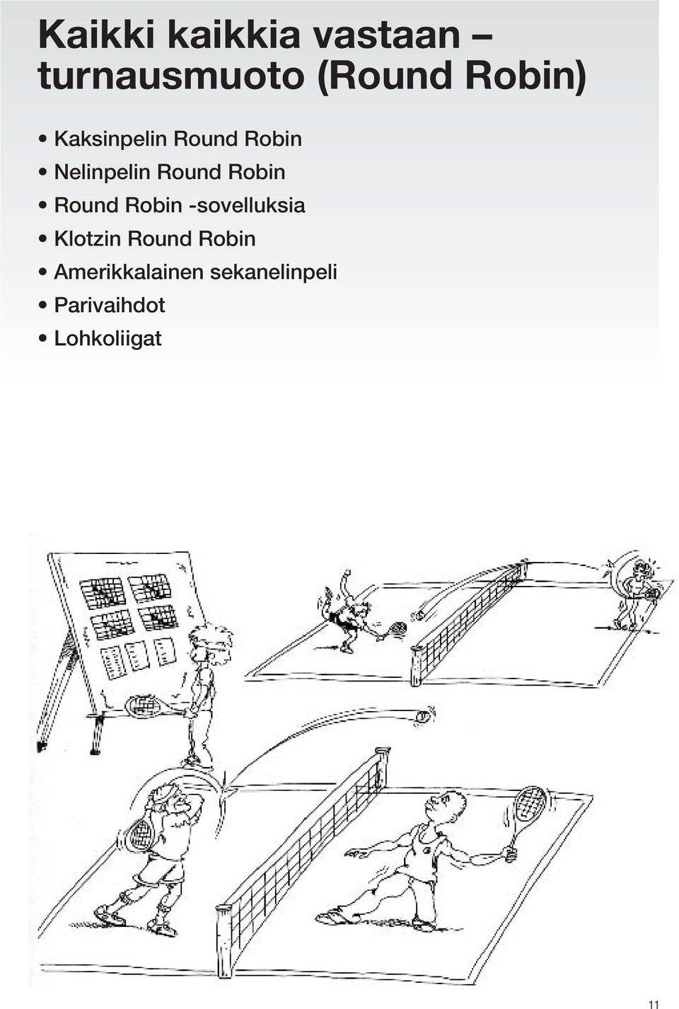 Round Robin -sovelluksia Klotzin Round Robin