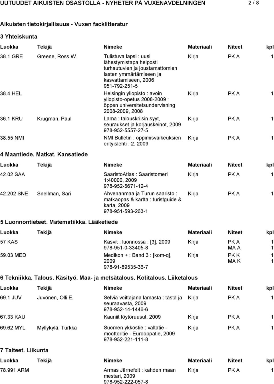 4 HEL Helsingin yliopisto : avoin Kirja PK A yliopisto-opetus 2008-2009 : öppen universitetsundervisning 2008-2009, 2008 36.