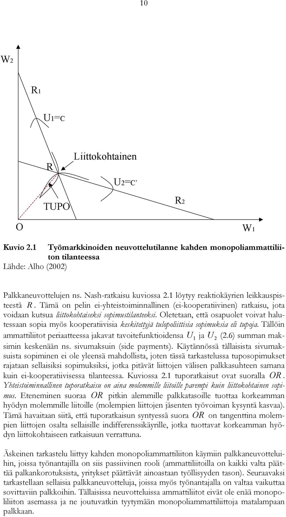 Oletetaan, että osapuolet voivat halutessaan sopia myös kooperatiivisia keskitettyjä tulopoliittisia sopimuksia eli tupoja.
