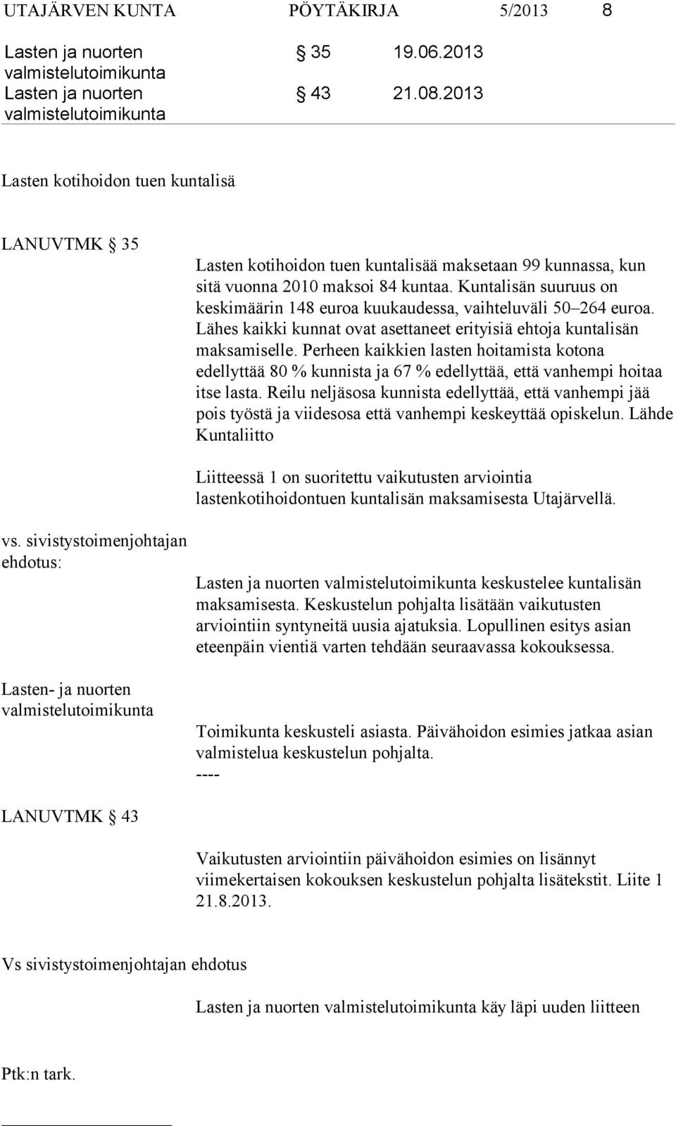 Kuntalisän suuruus on keskimäärin 148 euroa kuukaudessa, vaihteluväli 50 264 euroa. Lähes kaikki kunnat ovat asettaneet erityisiä ehtoja kuntalisän maksamiselle.