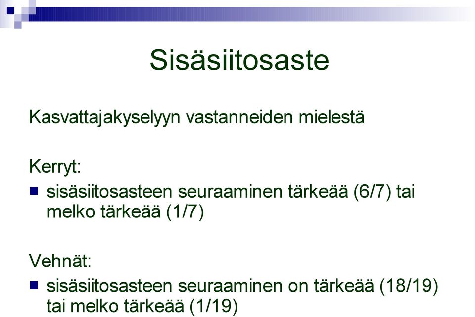 tärkeää (6/7) tai melko tärkeää (1/7) Vehnät: